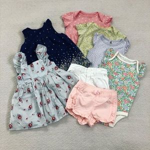 8 Piece Girl’s Spring Baby Bundle